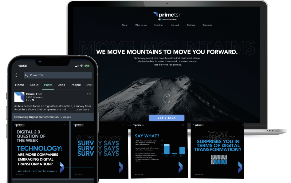 Case study mockups